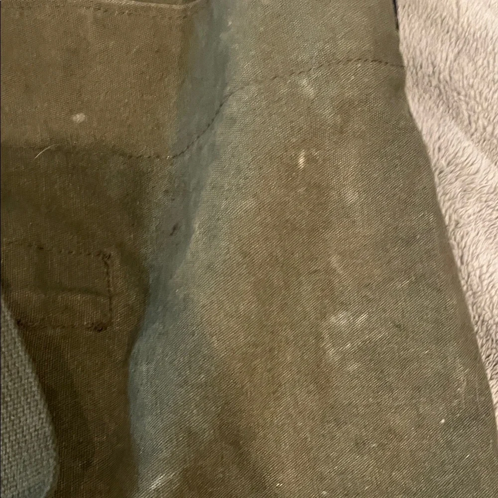 Vintage Military Olive Drab Canvas Bag